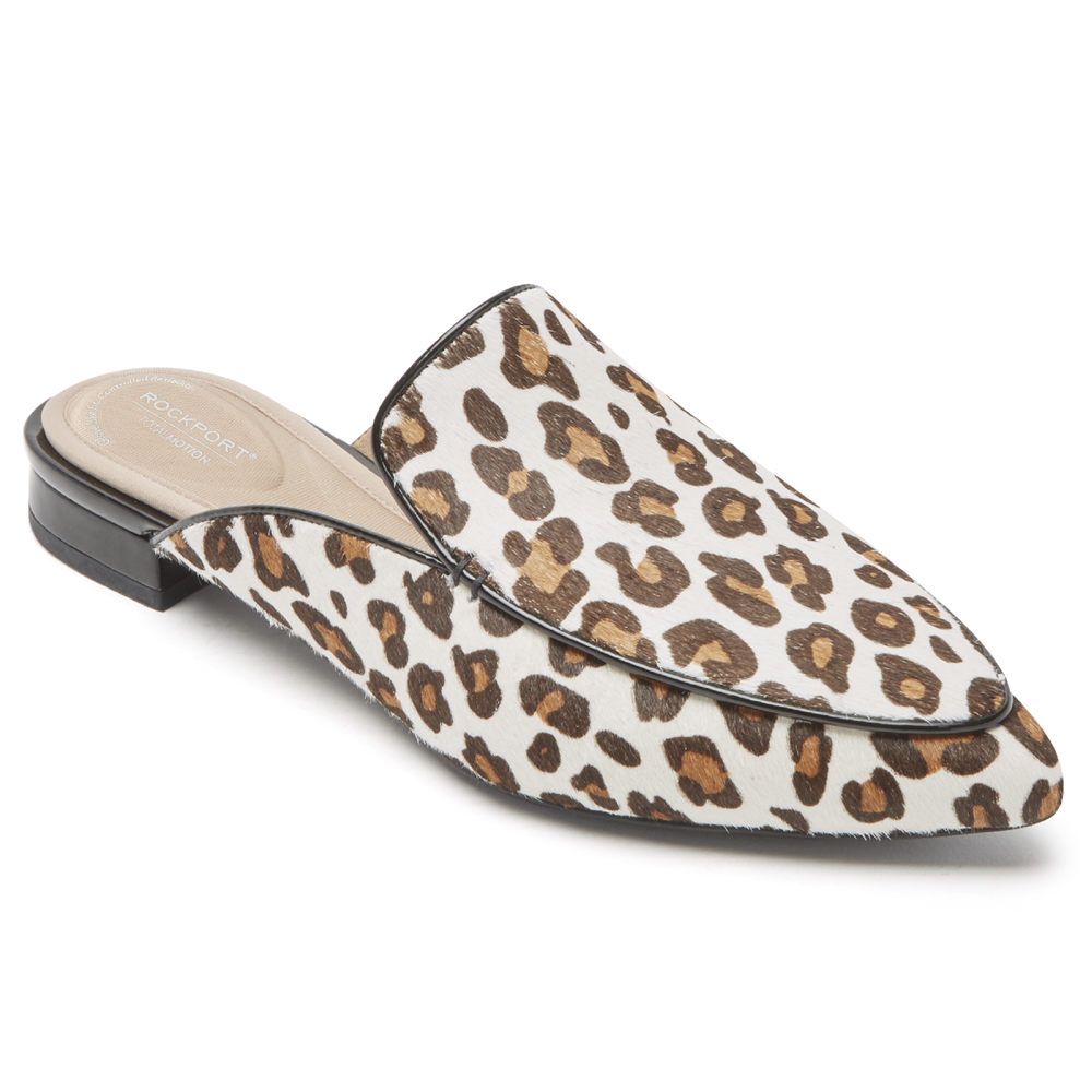 Rockport Womens Slip-On Leopard - Total Motion Zuly - UK 183-STRYJG